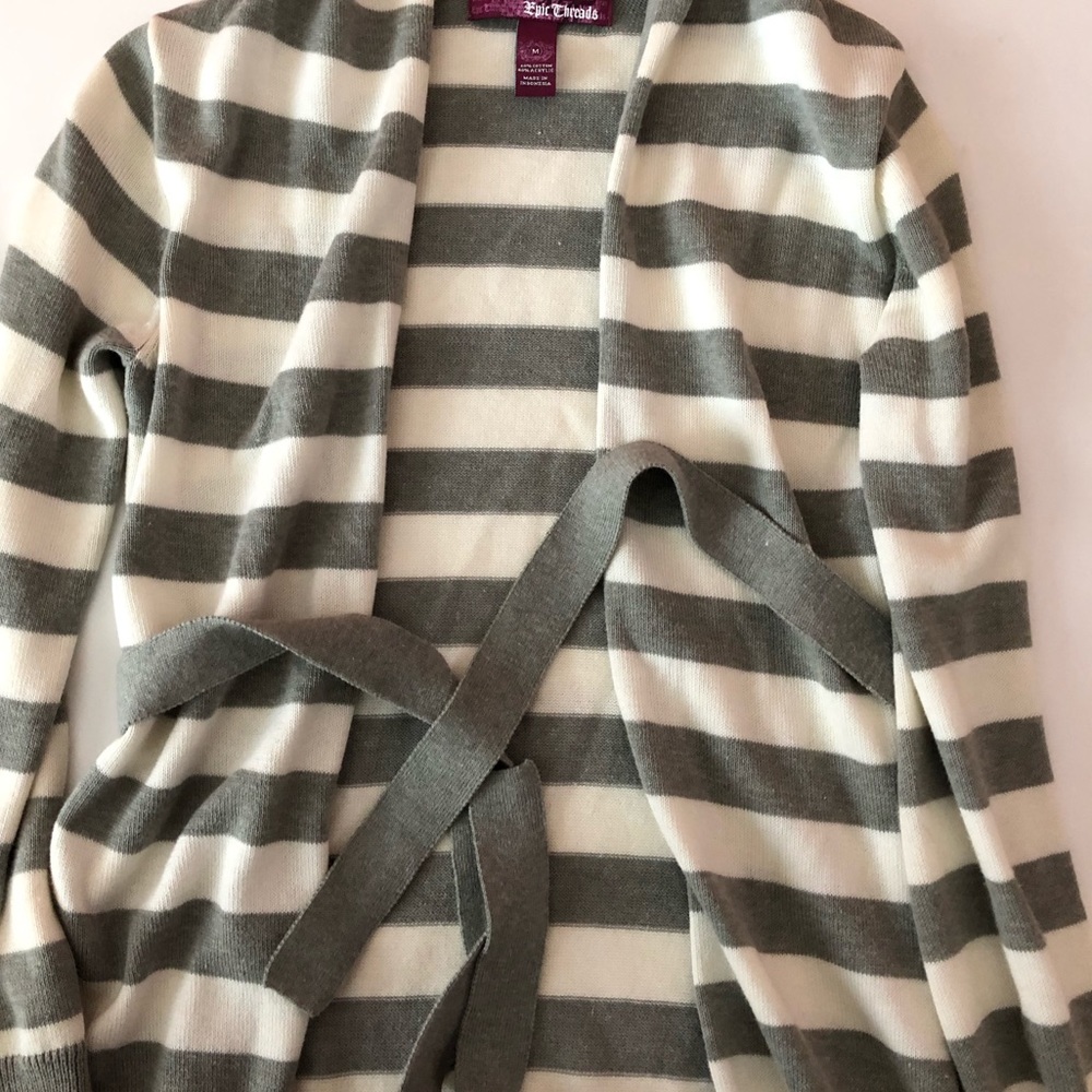hooded cardigan